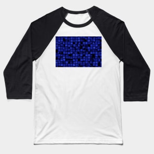 Blue pattern of cubes Baseball T-Shirt
